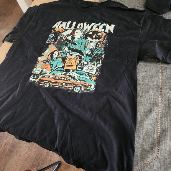 Halloween Micheal Myers L Graphic T-Shirt Black - Picture 1 of 4